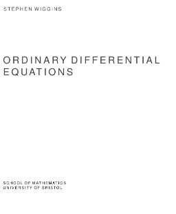 Ordinary Differential Equations